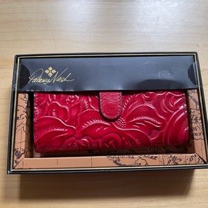 NEW Patricia Nash RED wallet in box